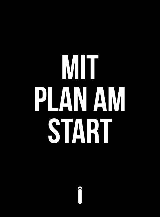 Plan am Start