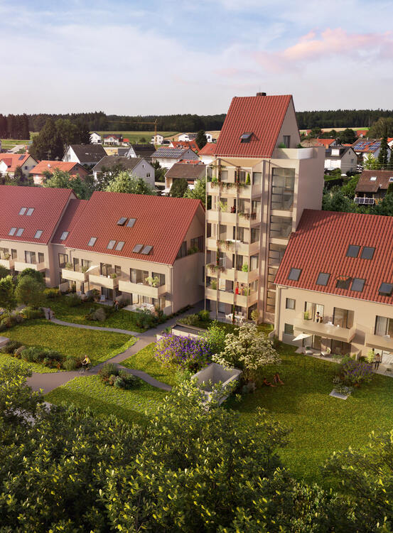 Bau von 27 Wohneinheiten mit Ausbau des ehemaligen Getreidespeichers zu 6 Wohneinheiten