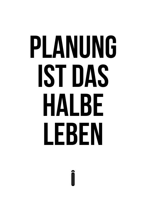 Planung halbes Leben